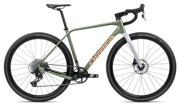 Orbea Terra H41 1X Gravel Bike Sram Apex XPLR 12S 700 mm Artichoke Green Lilac Purple 2024