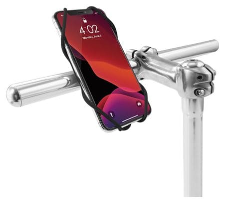 Bike Tie 3 Black : support pour téléphone (écran 5.8 à 7.2 pouces) - fixation guidon de vélo - Noir