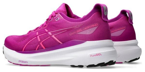 Chaussures Running Asics Gel-Kayano 31 Rose/Blanc Femme