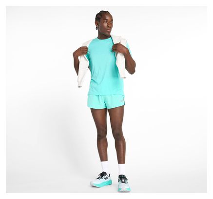 Kurzarm Trikot New Balance Athletics Blau Herren