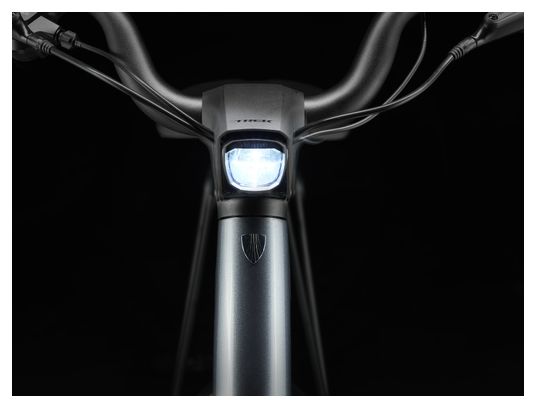 Vélo de Ville Électrique Trek Verve+ 1 Lowstep LT 250Wh Shimano Acera 8V Gris - Vélo d'Exposition