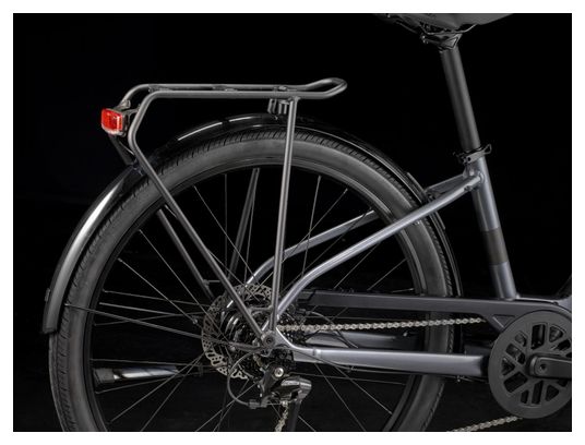 Vélo de Ville Électrique Trek Verve+ 1 Lowstep LT 250Wh Shimano Acera 8V Gris - Vélo d'Exposition