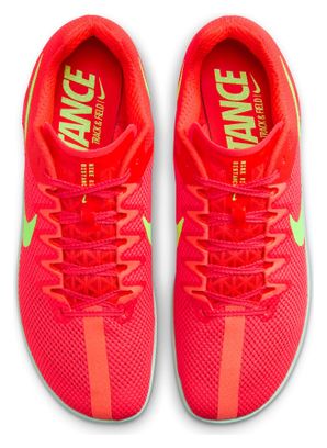 Chaussures d'Athlétisme Nike Zoom Rival Distance Rouge/Vert Homme