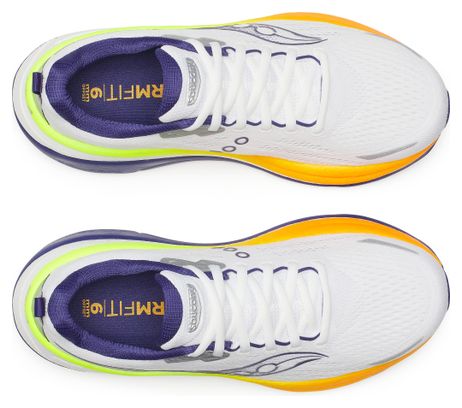 Running shoes Saucony Hurricane 25 Blanc/Orange/Bleu Homme