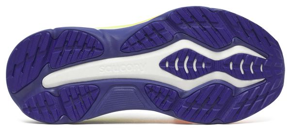 Running shoes Saucony Hurricane 25 Blanc/Orange/Bleu Homme