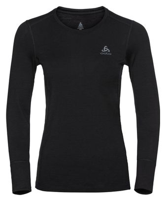 Maglia manica lunga Odlo Merino 200 Nera Donna