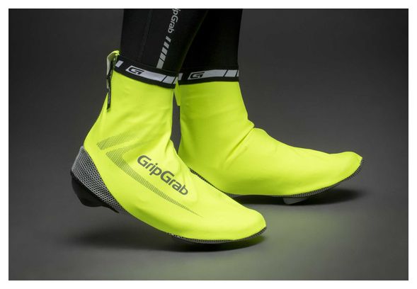 Paire de Couvre-Chaussures GripGrab RaceAqua Jaune Fluo Hi Vis