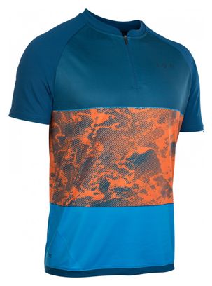 ION Traze Short Sleeve Jersey AMP Half Zip Blue / Orange
