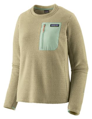 Polaire Patagonia R1 Air Crewneck Beige Femme