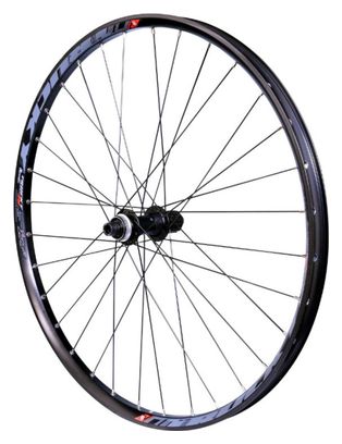 ROUE VTT 27.5  PLUS TRUCKY 35 DISC ARRIERE NOIR MOY CENTERLOCK MT400 11-10V. (TUBELESS ET TUBETYPE) POUR AXE TRAVERSANT 12-148  POUR PNEU 27.5X2.20-2.80 - JANTE INTER 35mm