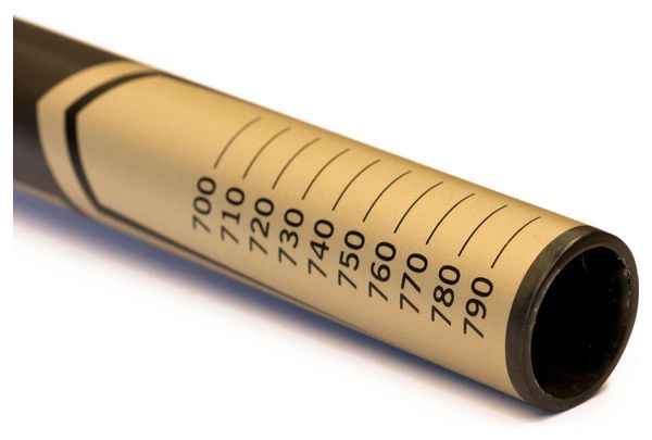 Manubrio Renthal Fatbar DH Carbon 31.8mm 800mm Black/Gold Handlebars