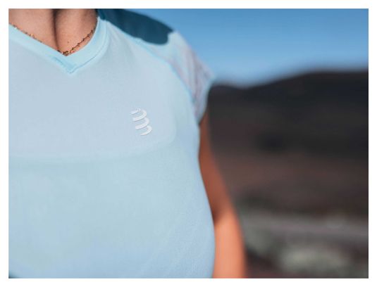 Performance SS Tshirt W Aqua Blue