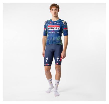 Camiseta de manga corta Castelli Aero Race 8S Soudal Quickstep azul para hombre