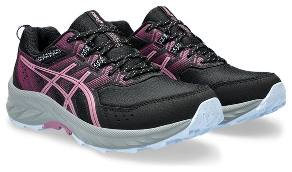 Chaussures de Trail Running Femme Asics Gel Venture 9 Noir Rose