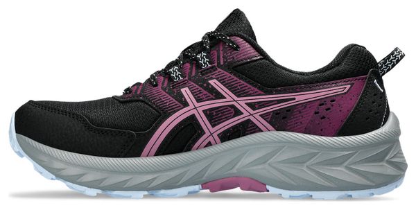 Damen Asics Gel Venture 9 Trail Running Schuhe Schwarz Pink