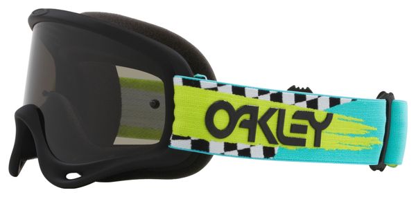 Masque Oakley O-Frame MX Teal Checks / Verres Dark Grey / Ref: OO7029-83