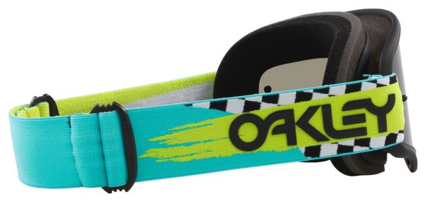 Máscara Oakley O-Frame MX Teal Checks / Lentes Gris Oscuro / Ref: OO7029-83