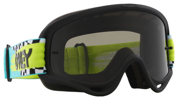 Máscara Oakley O-Frame MX Teal Checks / Lentes Gris Oscuro / Ref: OO7029-83