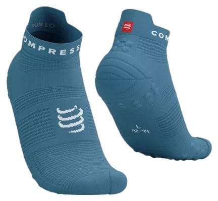 Compressport Pro Racing Socks v4.0 Run Low Blau