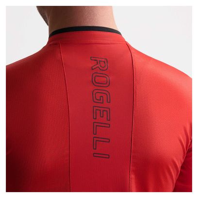 Maillot Manches Courtes Rogelli Essential Rouge Homme