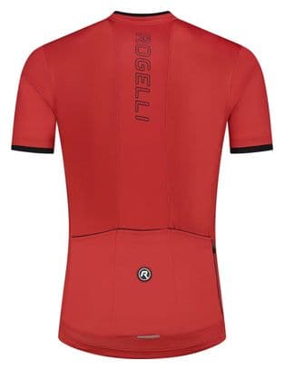 Maillot Manches Courtes Rogelli Essential Rouge Homme