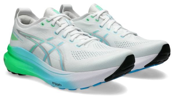 Chaussures Running Asics Gel-Kayano 31 Blanc/Bleu/Vert Homme