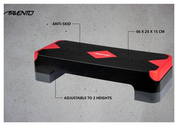 Avento Step de fitness petit 66x25x15 cm