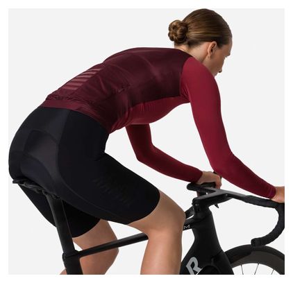 Maglia leggera a maniche lunghe Rapha Pro Team Bordeaux da donna
