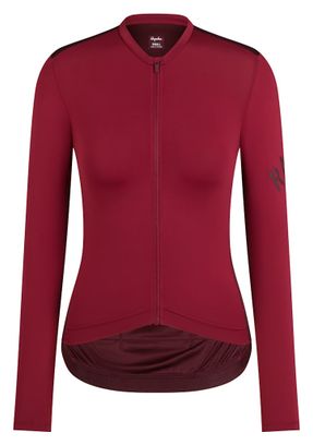 Maglia leggera a maniche lunghe Rapha Pro Team Bordeaux da donna
