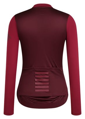 Maglia leggera a maniche lunghe Rapha Pro Team Bordeaux da donna