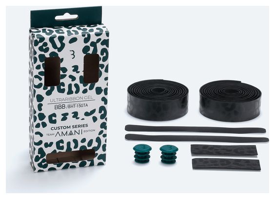 Ruban de Cintre BBB UltraRibbon Gel Team Amani Noir Léopard