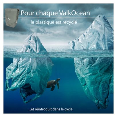 ValkOcean - Sacoche de porte-bagages en plastique recyclé