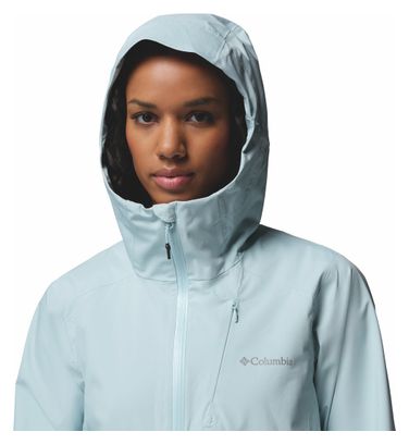 Chaqueta impermeable Columbia Trailborne 2.5L azul para mujer