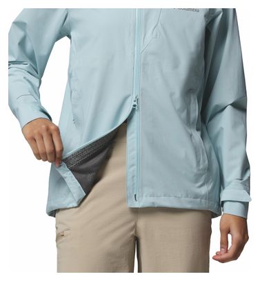 Chaqueta impermeable Columbia Trailborne 2.5L azul para mujer