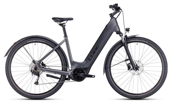 Cube Nuride Hybrid Performance 500 Allroad Easy Entry Shimano Alivio 9V 500 Wh 29'' Gris 2023 bicicleta eléctrica de montaña