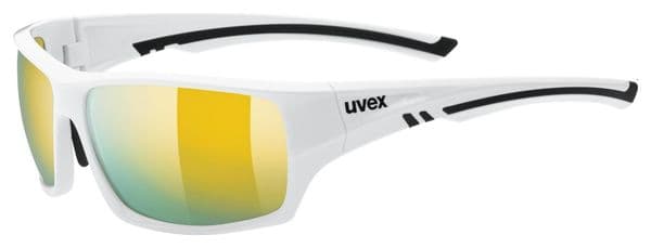 Lunettes Unisexe Uvex Sportstyle 222 Blanc/Verres Jaune Miror Polarisés