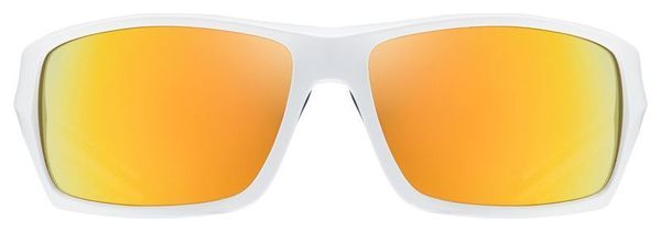 Lunettes Unisexe Uvex Sportstyle 222 Blanc/Verres Jaune Miror Polarisés