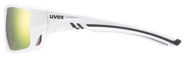 Lunettes Unisexe Uvex Sportstyle 222 Blanc/Verres Jaune Miror Polarisés