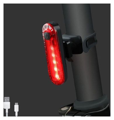 Eclairage avant et arrière 50 Lumen - Eclairage vélo rouge et blanc