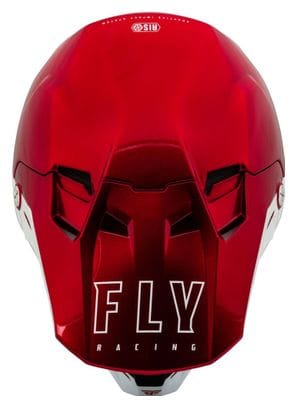 Casque intégral Fly Racing Fly Formula CC Centrum Rouge metallic / Blanc
