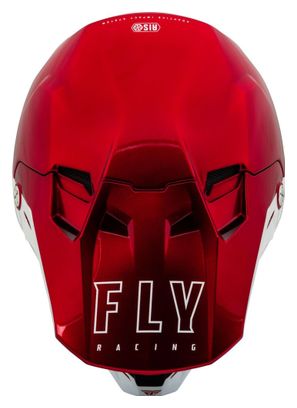 Casque intégral Fly Racing Fly Formula CC Centrum Rouge metallic / Blanc