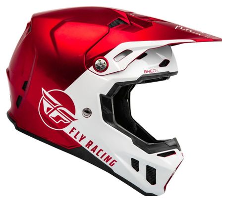 Casque intégral Fly Racing Fly Formula CC Centrum Rouge metallic / Blanc