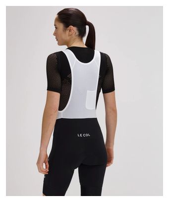 Unisex Kurzarm Unterhemd Pro Mesh Kragen Schwarz