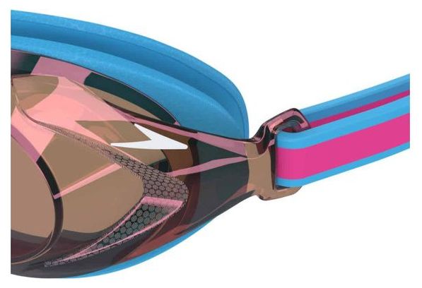 Gafas de natación Speedo Junior Vanquisher 3.0 Espejo Picton Azul/Vermellón/Espejo Dorado