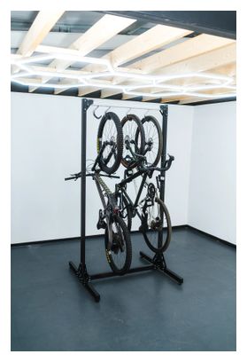 Sistema di stoccaggio autoportante per biciclette Stached SpaceRail per 4 biciclette