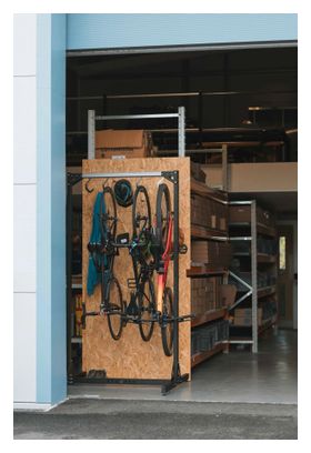 Sistema di stoccaggio autoportante per biciclette Stached SpaceRail per 4 biciclette