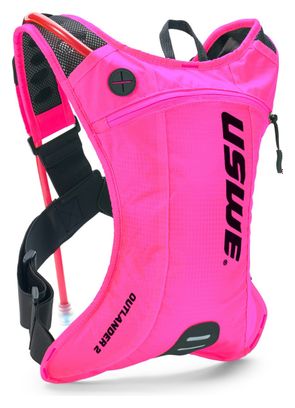 USWE Outlander 2L Black Hydration Bag + 1.5L Pink Water Pouch