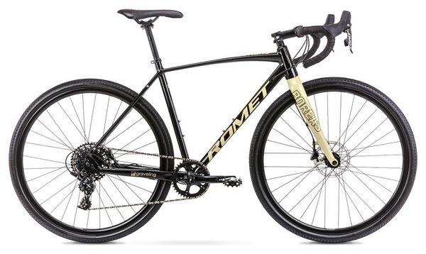 Bici gravel 700C - ROMET - Boreas 2 Lite - NERO/BEIG