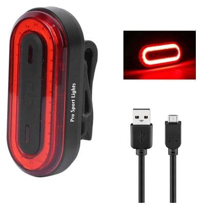 Feu arrière rouge - rechargeable par USB - Feu de vélo LED