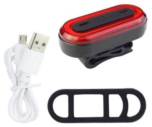 Feu arrière rouge - rechargeable par USB - Feu de vélo LED